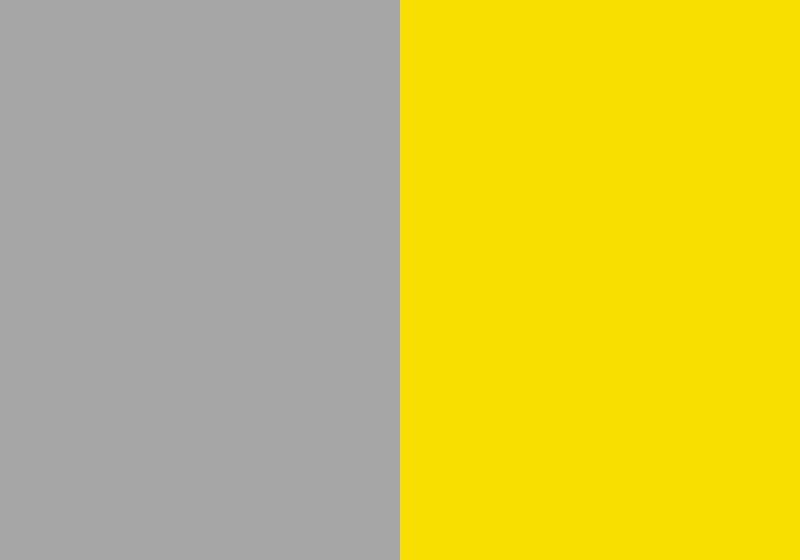 Imagem com as cores amarelo mostarda e cinza