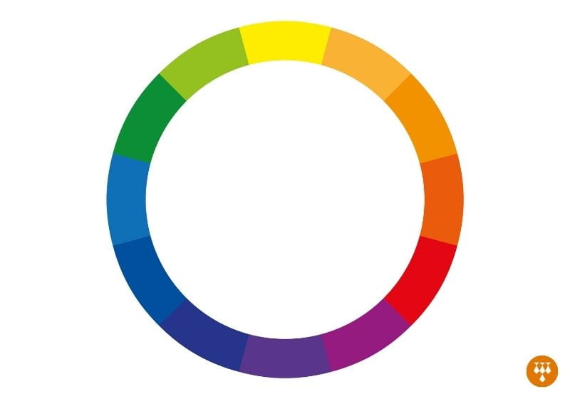 círculo cromático de 12 cores