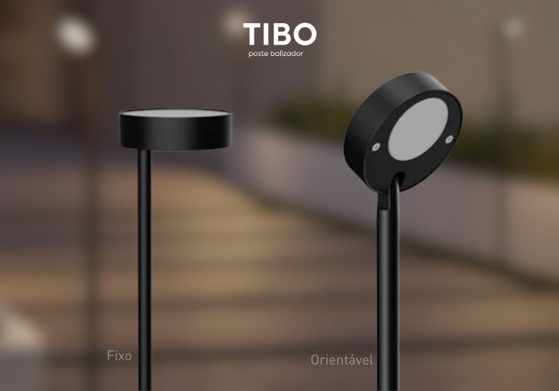 Pólo de iluminação fixa e orientável em ambiente moderno