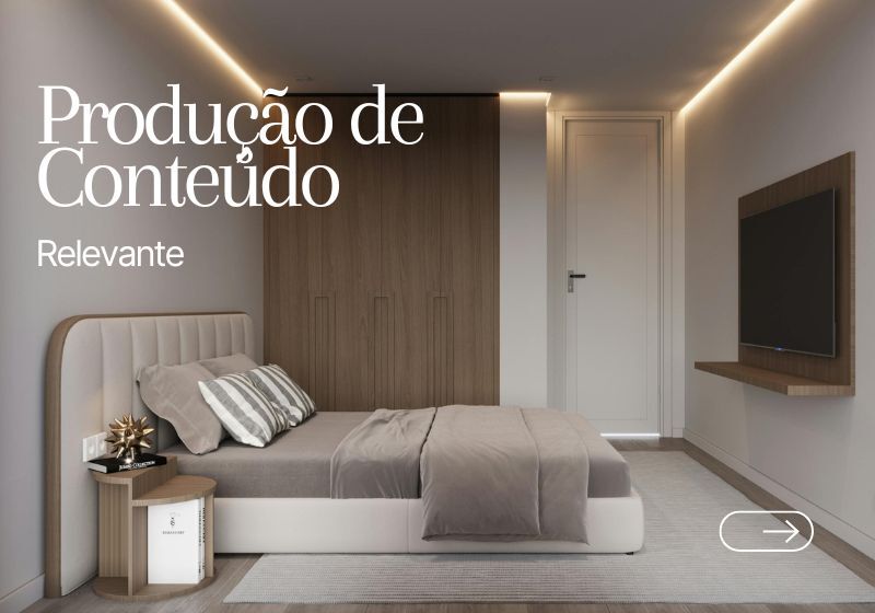 Quarto moderno com cama e decoração elegante