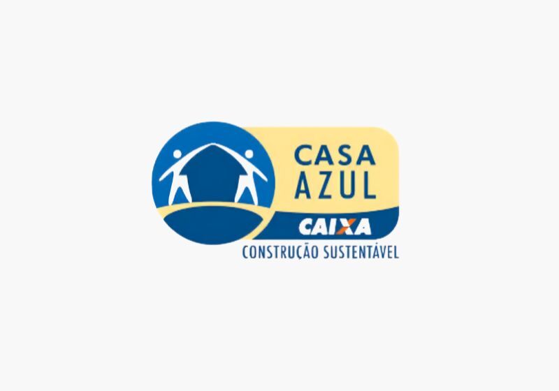 Logotipo do programa Casa Azul da Caixa Econômica Federal.