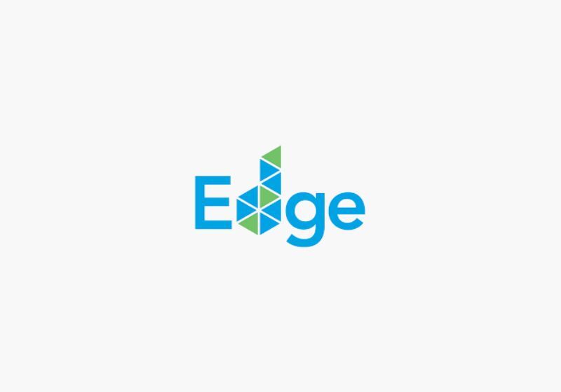 Logotipo do Edge com formato geométrico moderno