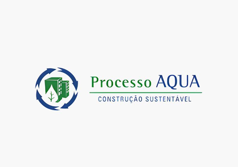 Logotipo do Processo AQUA em construção sustentável